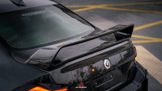 BMW M2/C G87 2023-ON & 2 Series 230i M240i G42 2022 2023 2024 with Aftermarket Parts - ART V1 Style Rear Wing Pre-preg Carbon Fiber from ArmorExtend