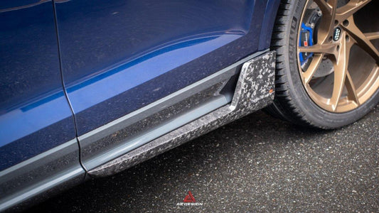 Audi Q8 SQ8 RSQ8 2020 2021 2022 2023 2024 with Aftermarket Parts - AE Side Skirts Carbon Fiber from ArmorExtend