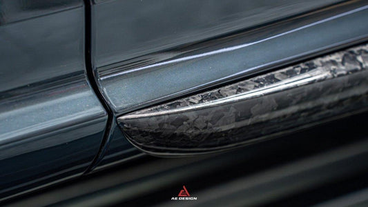 Audi Q8 SQ8 RSQ8 2020 2021 2022 2023 2024 with Aftermarket Parts - AE Side Skirts Carbon Fiber from ArmorExtend