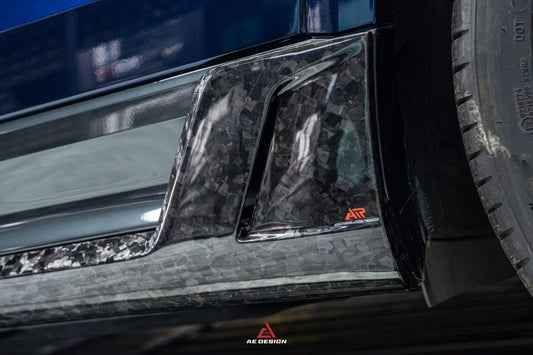 Audi Q8 SQ8 RSQ8 2020 2021 2022 2023 2024 with Aftermarket Parts - AE Side Skirts Carbon Fiber from ArmorExtend