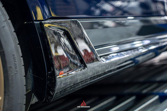 Audi Q8 SQ8 RSQ8 2020 2021 2022 2023 2024 with Aftermarket Parts - AE Side Skirts Carbon Fiber from ArmorExtend