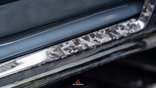 Audi Q8 SQ8 RSQ8 2020 2021 2022 2023 2024 with Aftermarket Parts - AE Side Skirts Carbon Fiber from ArmorExtend