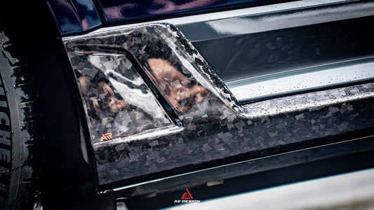 Audi Q8 SQ8 RSQ8 2020 2021 2022 2023 2024 with Aftermarket Parts - AE Side Skirts Carbon Fiber from ArmorExtend