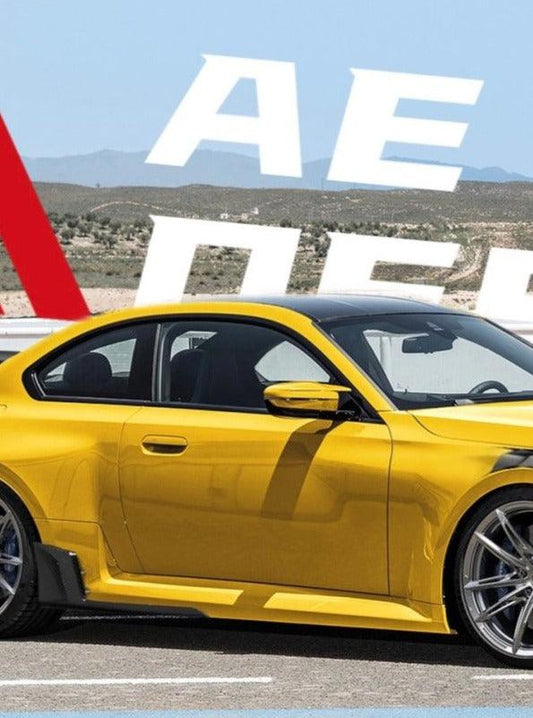 BMW M2 & M2C G87 2023 2024 with Aftermarket Parts - ART Style Side Skirts Carbon Fiber from ArmorExtend
