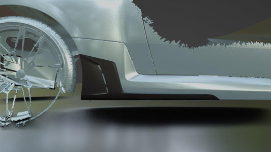 BMW M2 & M2C G87 2023 2024 with Aftermarket Parts - ART Style Side Skirts Carbon Fiber from ArmorExtend