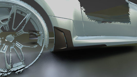 BMW M2 & M2C G87 2023 2024 with Aftermarket Parts - ART Style Side Skirts Carbon Fiber from ArmorExtend