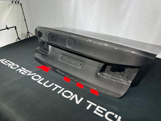 BMW M5/M5C F90 (Fits Both Pre-LCI & LCI) 2018 2019 2020 2021 2022 2023 2024 & 5 Series G30 540i M550i (Fits Both Pre-LCI & LCI) 2017 2018 2019 2020 2021 2022 2023 2024 with Aftermarket Parts - AE Rear Trunk Lid Carbon Fiber from ArmorExtend