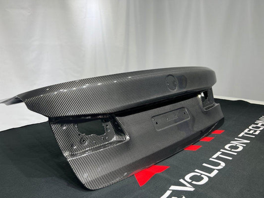 BMW M5/M5C F90 (Fits Both Pre-LCI & LCI) 2018 2019 2020 2021 2022 2023 2024 & 5 Series G30 540i M550i (Fits Both Pre-LCI & LCI) 2017 2018 2019 2020 2021 2022 2023 2024 with Aftermarket Parts - AE Rear Trunk Lid Carbon Fiber from ArmorExtend