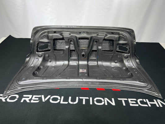 BMW M5/M5C F90 (Fits Both Pre-LCI & LCI) 2018 2019 2020 2021 2022 2023 2024 & 5 Series G30 540i M550i (Fits Both Pre-LCI & LCI) 2017 2018 2019 2020 2021 2022 2023 2024 with Aftermarket Parts - AE Rear Trunk Lid Carbon Fiber from ArmorExtend