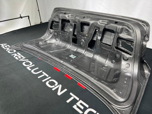 BMW M5/M5C F90 (Fits Both Pre-LCI & LCI) 2018 2019 2020 2021 2022 2023 2024 & 5 Series G30 540i M550i (Fits Both Pre-LCI & LCI) 2017 2018 2019 2020 2021 2022 2023 2024 with Aftermarket Parts - AE Rear Trunk Lid Carbon Fiber from ArmorExtend