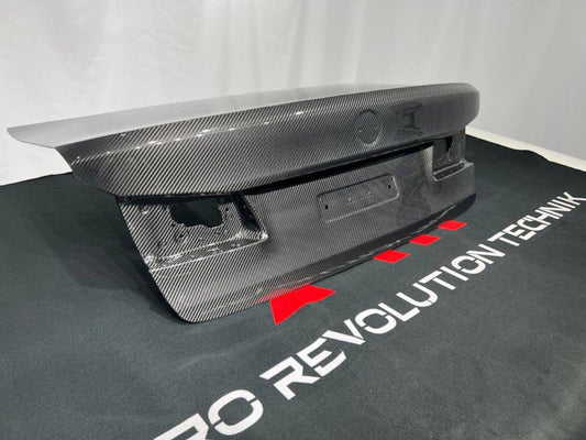 BMW M5/M5C F90 (Fits Both Pre-LCI & LCI) 2018 2019 2020 2021 2022 2023 2024 & 5 Series G30 540i M550i (Fits Both Pre-LCI & LCI) 2017 2018 2019 2020 2021 2022 2023 2024 with Aftermarket Parts - AE Rear Trunk Lid Carbon Fiber from ArmorExtend