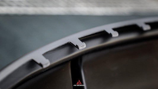 Tesla Model Y 2021 2022 2023 2024 with Aftermarket Parts - Plustic Style Rear Diffuser ABS from ArmorExtend