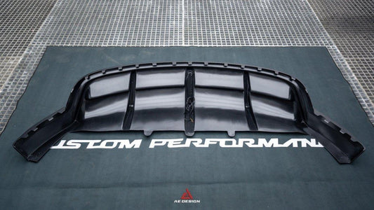 Tesla Model Y 2021 2022 2023 2024 with Aftermarket Parts - Plustic Style Rear Diffuser ABS from ArmorExtend