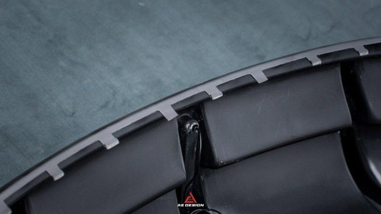 Tesla Model Y 2021 2022 2023 2024 with Aftermarket Parts - Plustic Style Rear Diffuser ABS from ArmorExtend