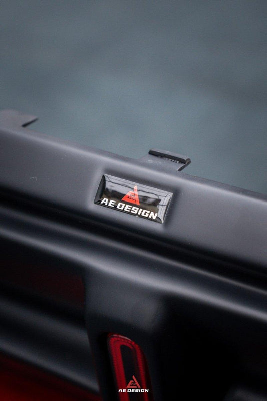Tesla Model Y 2021 2022 2023 2024 with Aftermarket Parts - Plustic Style Rear Diffuser ABS from ArmorExtend