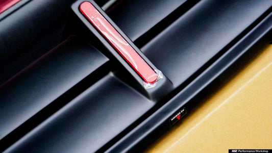 Tesla Model Y 2021 2022 2023 2024 with Aftermarket Parts - Plustic Style Rear Diffuser ABS from ArmorExtend