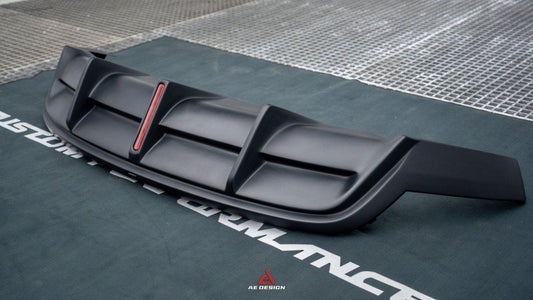 Tesla Model Y 2021 2022 2023 2024 with Aftermarket Parts - Plustic Style Rear Diffuser ABS from ArmorExtend