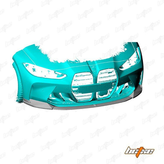 BMW M3 G80 G81 2021 2022 2023 2024 & M4 G82 G83 2021 2022 2023 2024 with Aftermarket Parts - Front Lip Pre-preg Carbon Fiber from BCTXE Tuning
