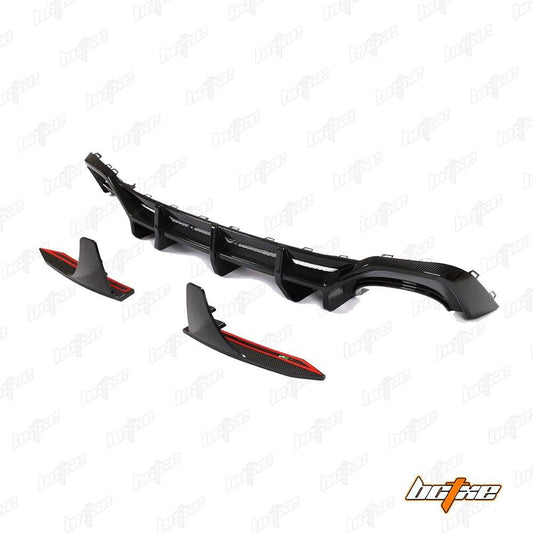 BCTXE Carbon Fiber Rear Diffuser & Rear Canards for Audi RS7 C8 2020-ON - Performance SpeedShop