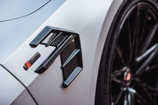 Audi S7 A7 C8 2019 2020 2021 2022 2023 2024 with Aftermarket Parts - Fender Trim Pre-preg Carbon Fiber from BCTXE Tuning