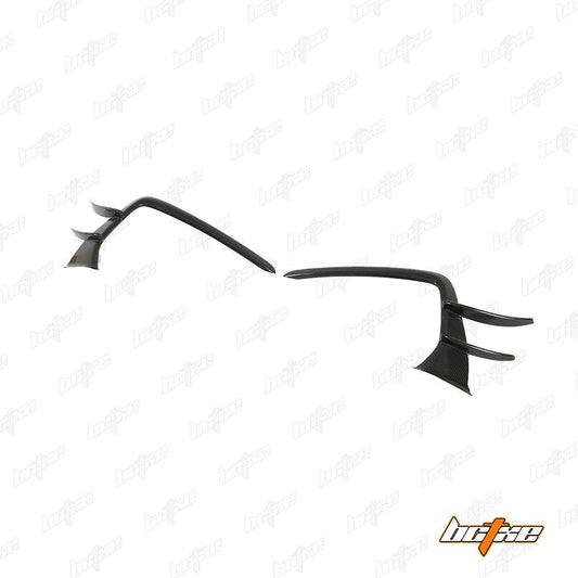 Audi S7 A7 (with s-line bumper, does not base model) C8 2019 2020 2021 2022 2023 2024 with Aftermarket Parts - Front Canards Carbon Fiber from BCTXE Tuning