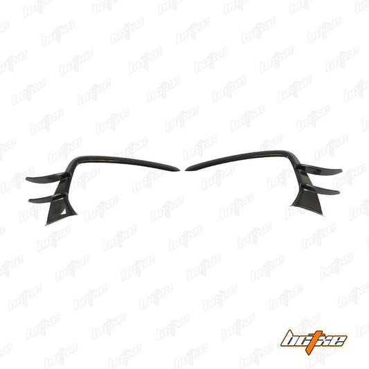 Audi S7 A7 (with s-line bumper, does not base model) C8 2019 2020 2021 2022 2023 2024 with Aftermarket Parts - Front Canards Carbon Fiber from BCTXE Tuning