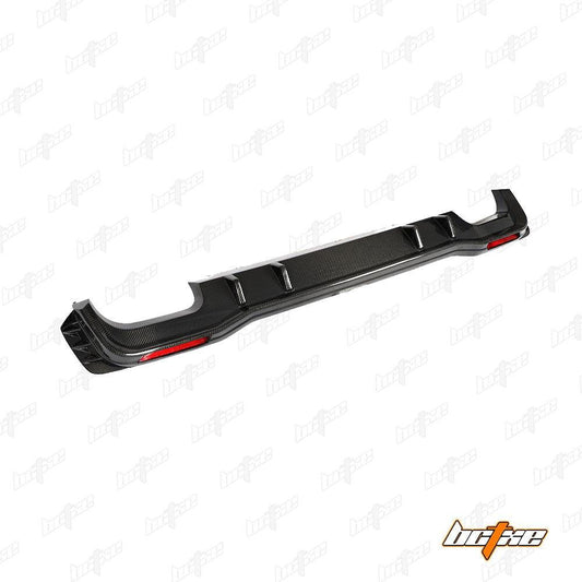 Audi A7 (with s-line bumper, does not base model) C8 2019 2020 2021 2022 2023 2024 with Aftermarket Parts - V1 Rear Diffuser Pre-preg Carbon Fiber from BCTXE Tuning