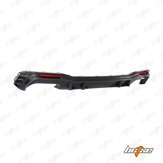 Audi A7 (with s-line bumper, does not base model) C8 2019 2020 2021 2022 2023 2024 with Aftermarket Parts - V1 Rear Diffuser Pre-preg Carbon Fiber from BCTXE Tuning