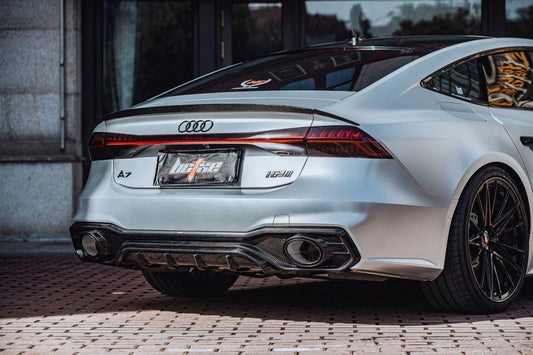 BCTXE Tuning Carbon Fiber Rear Diffuser Ver.2 for Audi S7 & A7 S Line 2019-ON C8 - Performance SpeedShop