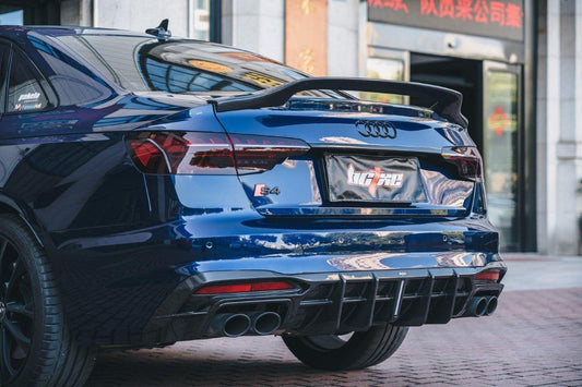Audi S4 / A4 B9 B9.5 2017 2018 2019 2020 2021 2022 2023 2024 with Aftermarket Parts - V2 Rear Spoiler Carbon Fiber from BCTXE Tuning