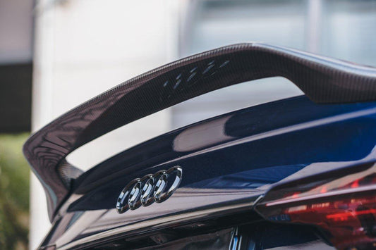Audi S4 / A4 B9 B9.5 2017 2018 2019 2020 2021 2022 2023 2024 with Aftermarket Parts - V2 Rear Spoiler Carbon Fiber from BCTXE Tuning