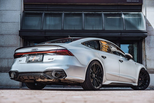 Audi RS7 S7 A7 C8 2019 2020 2021 2022 2023 2024 with Aftermarket Parts - V1 Rear Spoiler Carbon Fiber from BCTXE Tuning
