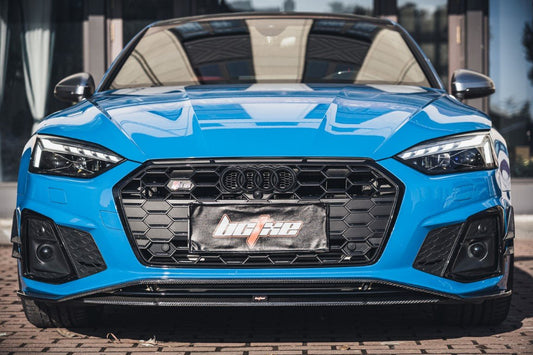 Audi S5 A5 (with s-line bumper, does not base model) B9.5 2020 2021 2022 2023 2024 with Aftermarket Parts - Front Lip Pre-preg Carbon Fiber from BCTXE Tuning