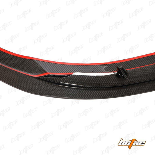 Audi S4 A4 S-line (with S-line bumper, does not fit base model) B9.5 2020 2021 2022 2023 2024 with Aftermarket Parts - V1 Front Lip Pre-preg Carbon Fiber from BCTXE Tuning