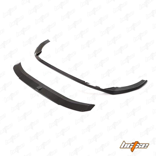 Audi S4 / A4 (with S-line bumper) B9.5 2020 2021 2022 2023 2024 with Aftermarket Parts - V2 Front Lip Pre-preg Carbon Fiber from BCTXE Tuning