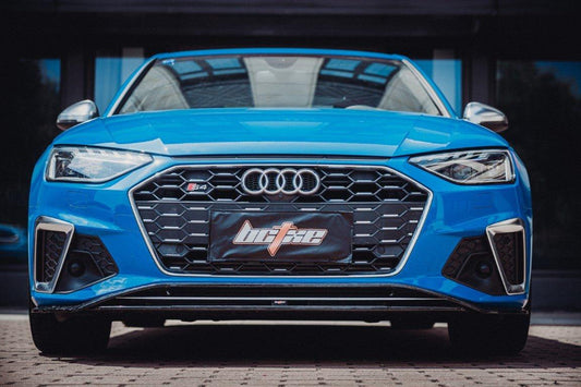 Audi S4 / A4 (with S-line bumper) B9.5 2020 2021 2022 2023 2024 with Aftermarket Parts - V2 Front Lip Pre-preg Carbon Fiber from BCTXE Tuning