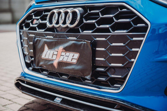 Audi S4 / A4 (with S-line bumper) B9.5 2020 2021 2022 2023 2024 with Aftermarket Parts - V2 Front Lip Pre-preg Carbon Fiber from BCTXE Tuning