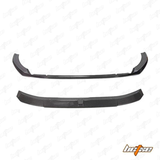 Audi S4 / A4 (with S-line bumper) B9.5 2020 2021 2022 2023 2024 with Aftermarket Parts - V2 Front Lip Pre-preg Carbon Fiber from BCTXE Tuning