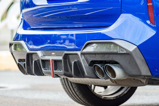 BMW X3 G01 LCI 2022 2023 2024 & X3M X3MC F97 LCI 2022 2023 2024 with Aftermarket Parts - Rear Diffuser Pre-preg Carbon Fiber from BCTXE Tuning
