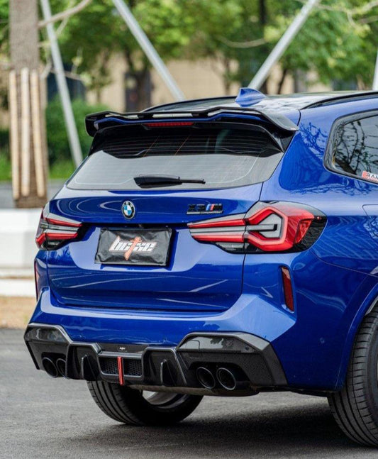 BMW X3 G01 LCI 2022 2023 2024 & X3M X3MC F97 LCI 2022 2023 2024 with Aftermarket Parts - Rear Diffuser Pre-preg Carbon Fiber from BCTXE Tuning