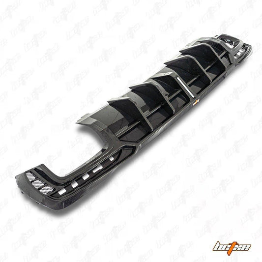 Audi S4 / A4 (with S-line bumper) B9.5 2020 2021 2022 2023 2024 with Aftermarket Parts - V1 Rear Diffuser Pre-preg Carbon Fiber from BCTXE Tuning