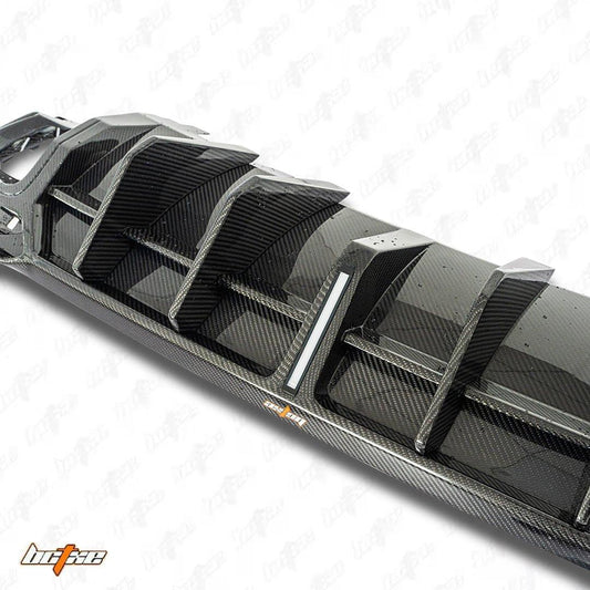 Audi S4 / A4 (with S-line bumper) B9.5 2020 2021 2022 2023 2024 with Aftermarket Parts - V1 Rear Diffuser Pre-preg Carbon Fiber from BCTXE Tuning