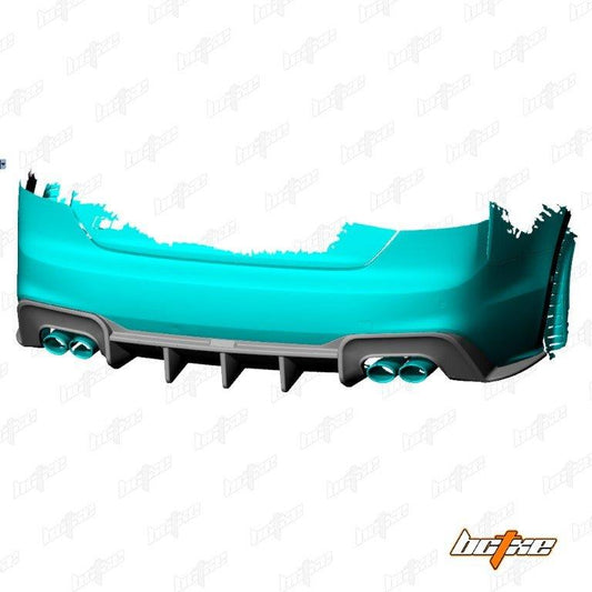 Audi S5 A5 (with s-line bumper, does not base model) B9.5 2020 2021 2022 2023 2024 with Aftermarket Parts - V1 Rear Diffuser Pre-preg Carbon Fiber from BCTXE Tuning