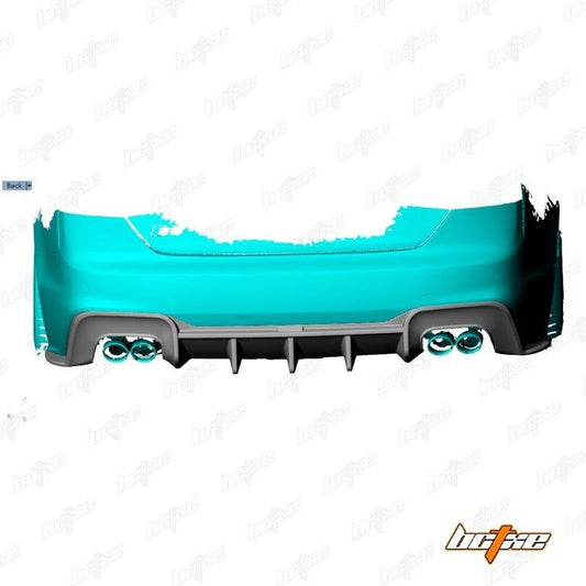 Audi S5 A5 (with s-line bumper, does not base model) B9.5 2020 2021 2022 2023 2024 with Aftermarket Parts - V1 Rear Diffuser Pre-preg Carbon Fiber from BCTXE Tuning