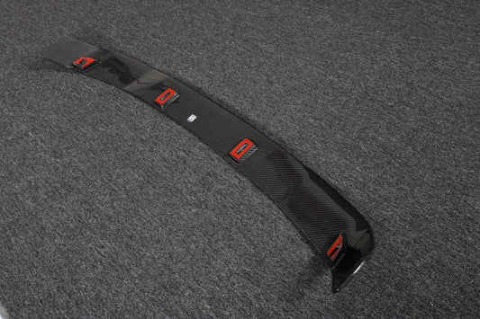 BMW X3M X3MC (F97) LCI 2022 2023 2024 with Aftermarket Parts - Rear Roof Spoiler Pre-preg Carbon Fiber from BCTXE Tuning
