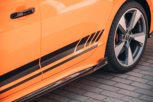 Audi S5 A5 B9.5 2020 2021 2022 2023 2024 with Aftermarket Parts - V1 Side Skirts Pre-preg Carbon Fiber from BCTXE Tuning