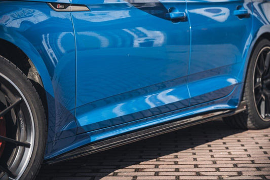 Audi S5 A5 B9.5 2020 2021 2022 2023 2024 with Aftermarket Parts - V1 Side Skirts Pre-preg Carbon Fiber from BCTXE Tuning