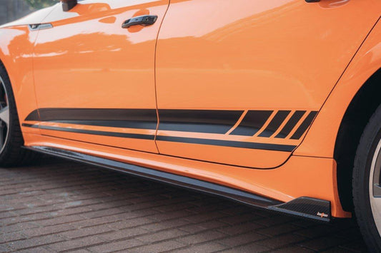 Audi S5 A5 B9.5 2020 2021 2022 2023 2024 with Aftermarket Parts - V1 Side Skirts Pre-preg Carbon Fiber from BCTXE Tuning