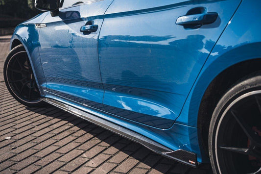 Audi S5 A5 B9.5 2020 2021 2022 2023 2024 with Aftermarket Parts - V1 Side Skirts Pre-preg Carbon Fiber from BCTXE Tuning