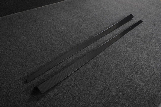 BMW X3 G01 & X3M X3MC F97 (Fits Both Pre-LCI & LCI) 2019 2020 2021 2022 2023 2024 & X4 G02 & X4M X4MC F98 (Fits Both Pre-LCI & LCI) 2019 2020 2021 2022 2023 2024 with Aftermarket Parts - V2 Side Skirts Pre-preg Carbon Fiber from BCTXE Tuning